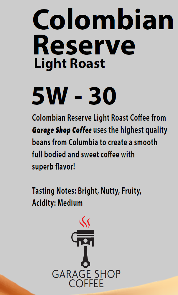 5W - 30 Light Roast Coffee