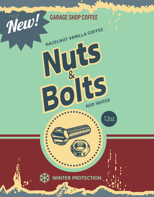 Nuts & Bolts Hazelnut Vanilla Flavored